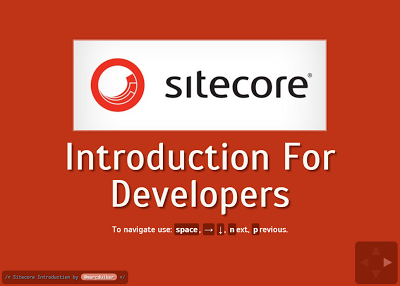 Sitecore Introduction for Developers