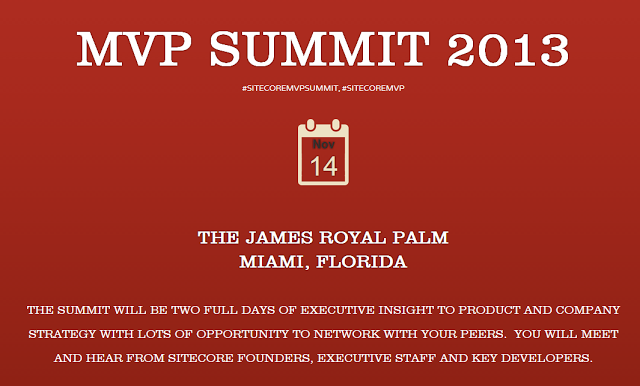 Sitecore MVP Summit 2013