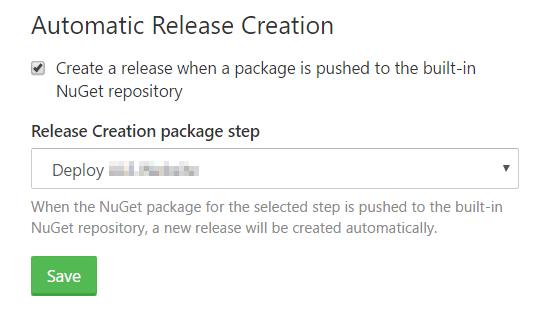 Automatic release creation