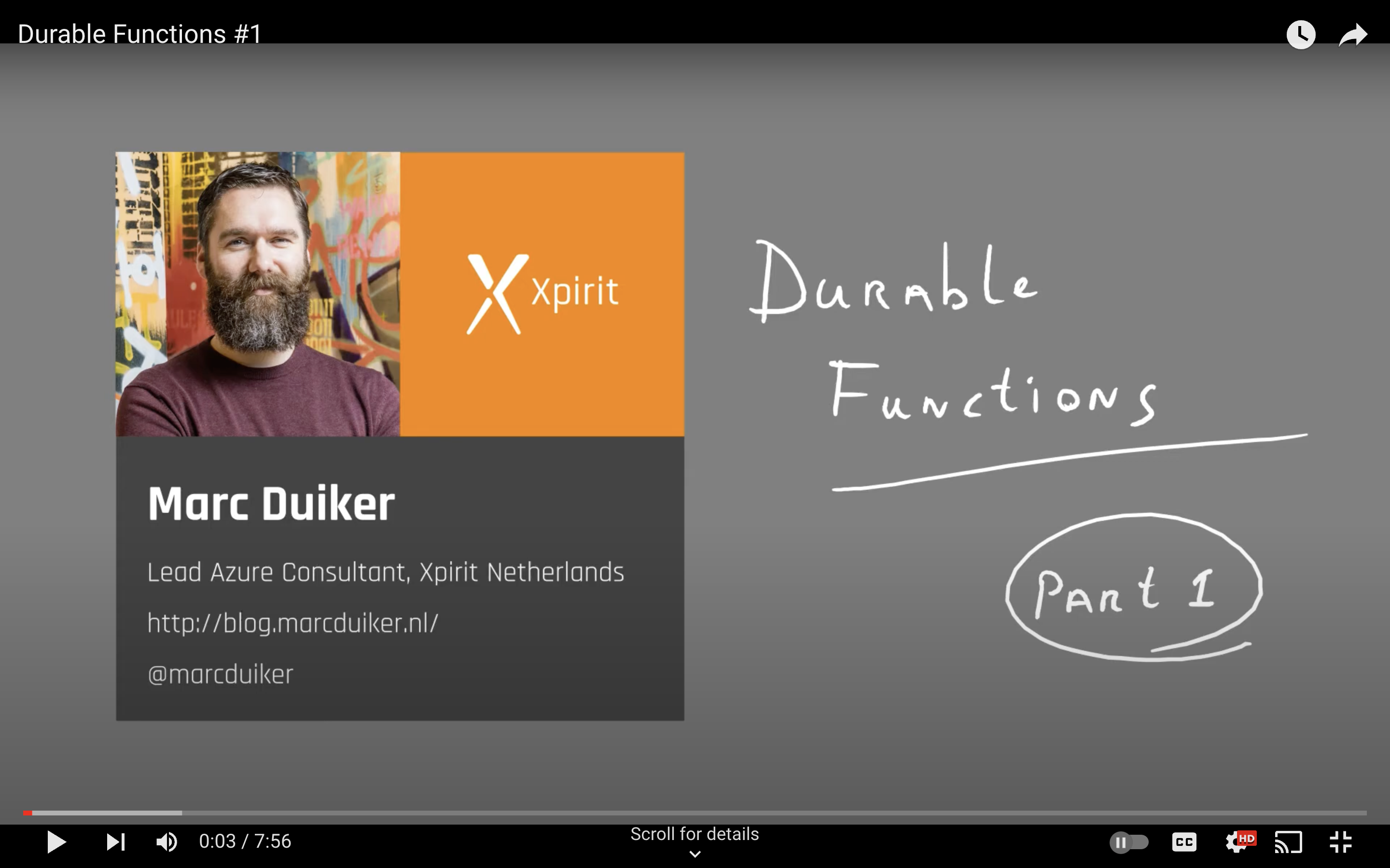Durable Functions on YouTube (part 1)