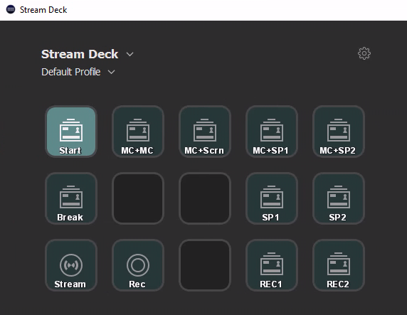 Stream Deck software on the VM.