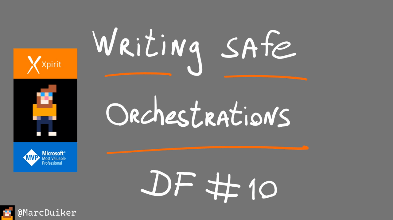 Slide showing Writing Safe Orchestrations