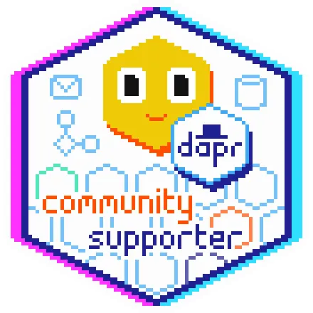 Dapr community supporter badge