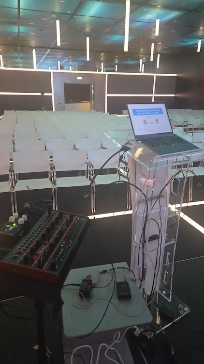 My setup at FutureTech 2026