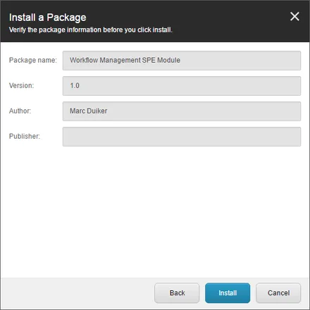 Workflow Management SPE Module