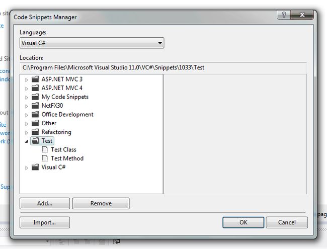 Code snippets manager