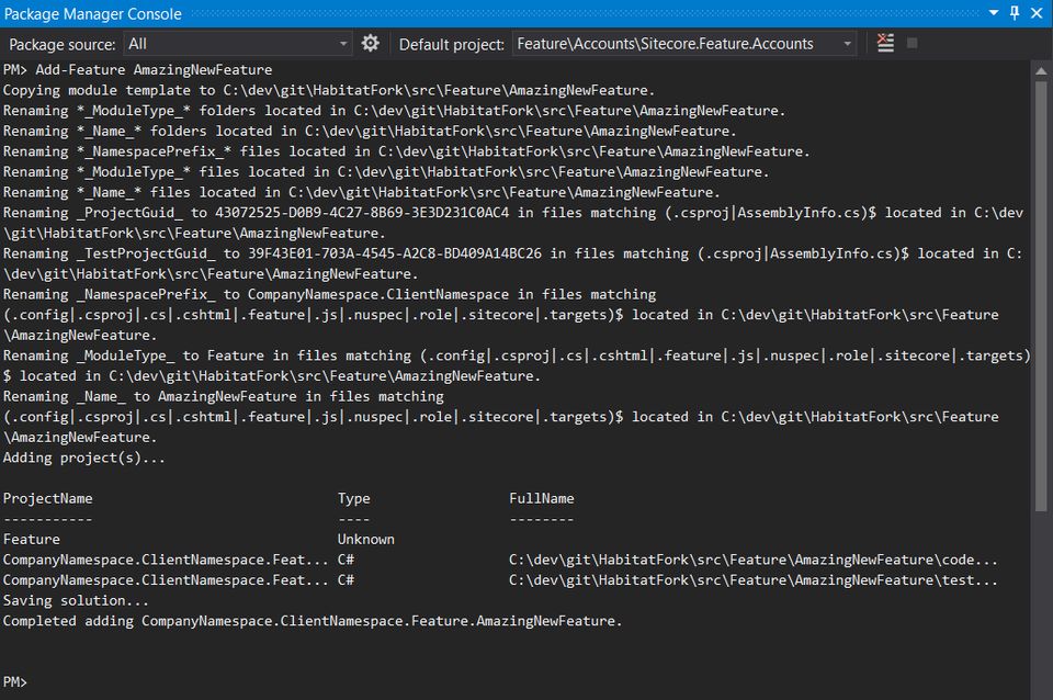 Add-Feature Completed