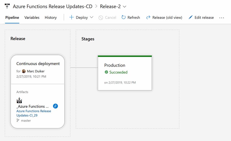 Azure Devops CD pipeline