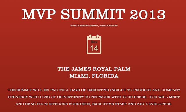 Sitecore MVP Summit 2013